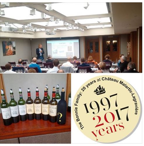 You are currently viewing Masterclass à Londres pour les 20 ans de Chateau Malartic-Lagravière